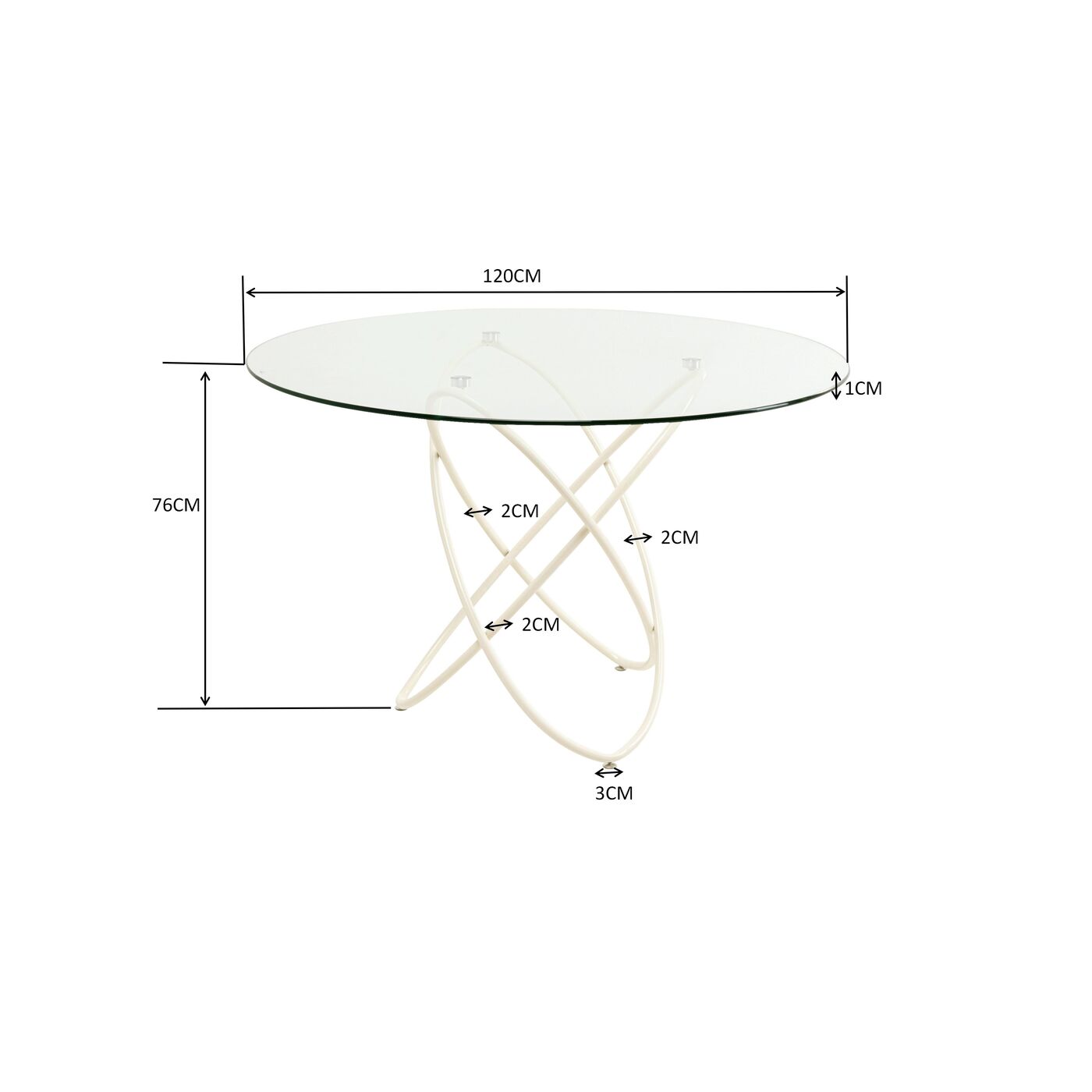 Стол Molekular Greige Ø120cm
