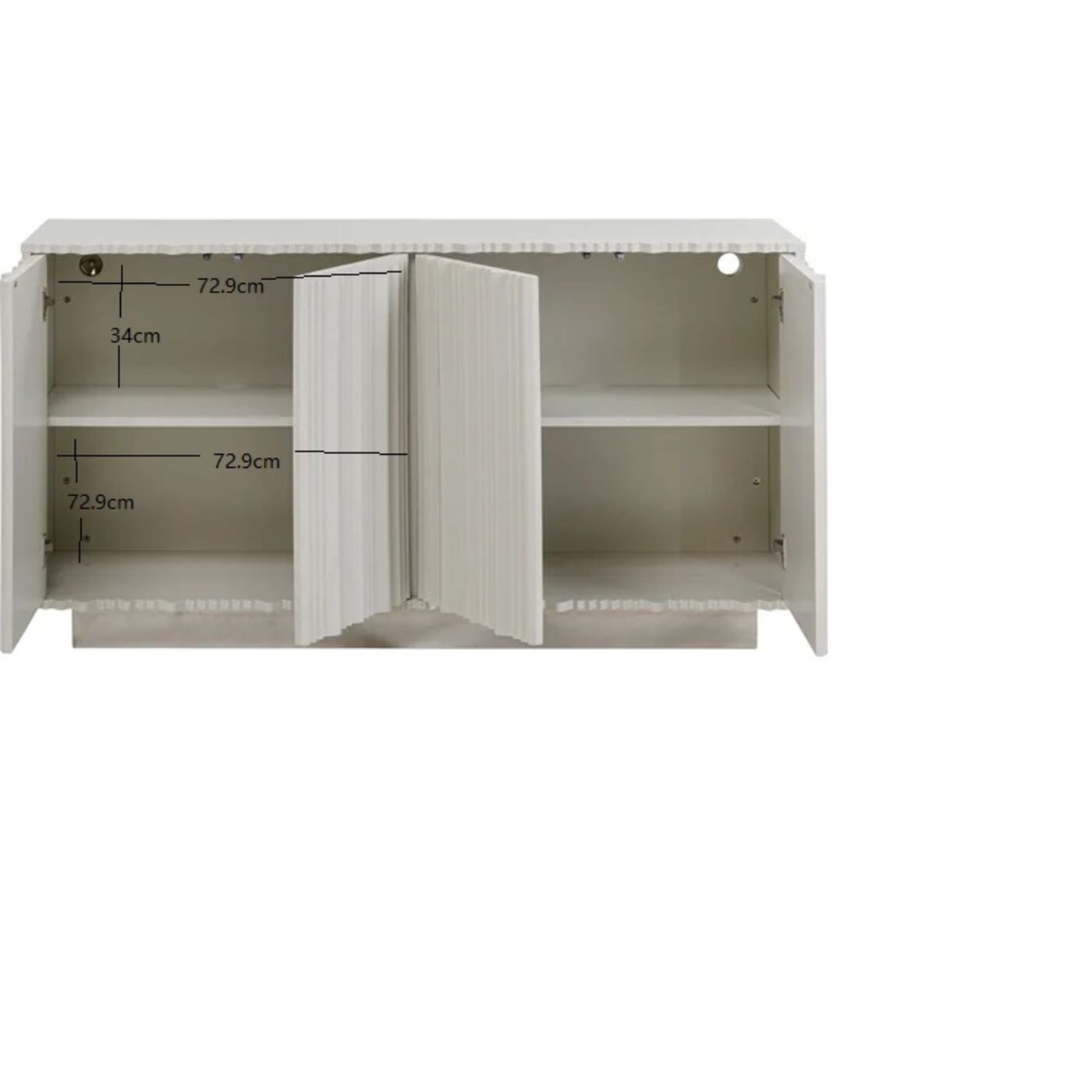 Комод Stucco Grey 152x80cm