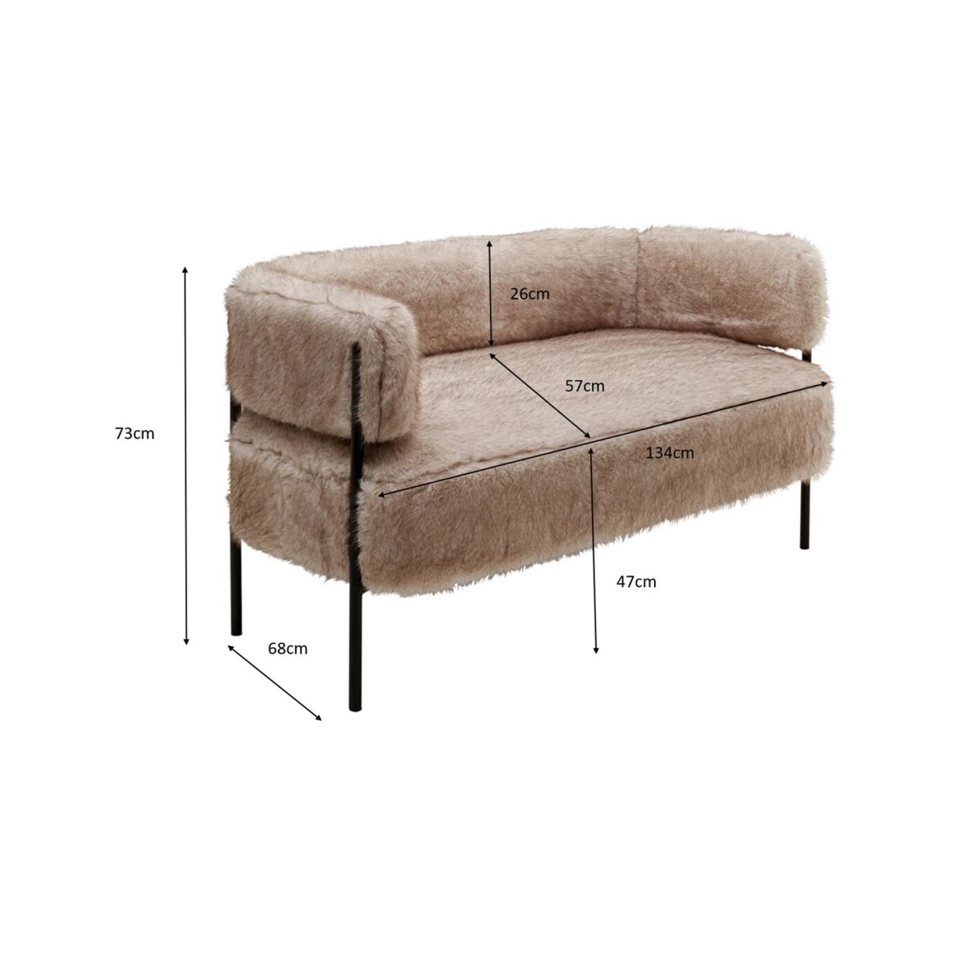Диван Lilja Soft 134cm