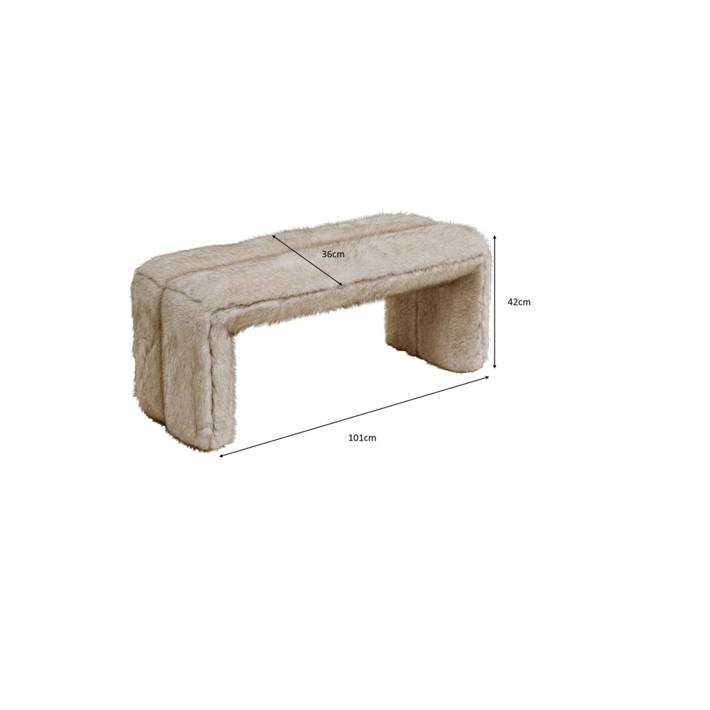 Скамья Lilja Soft 101cm
