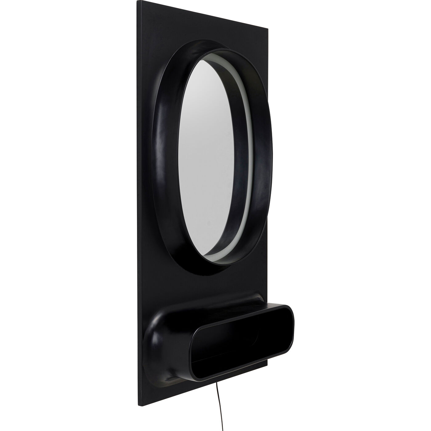 Зеркало настенное  KARE x Karim Rashid Aero LED Black 80x141 см