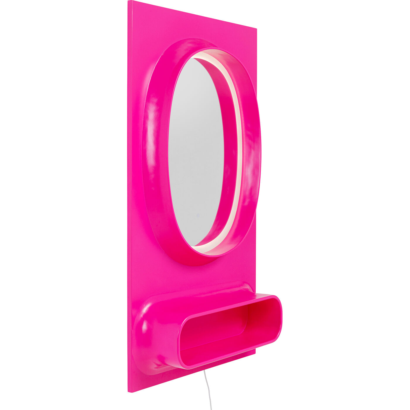 Зеркало настенное  KARE x Karim Rashid Aero LED Pink 80x141 см