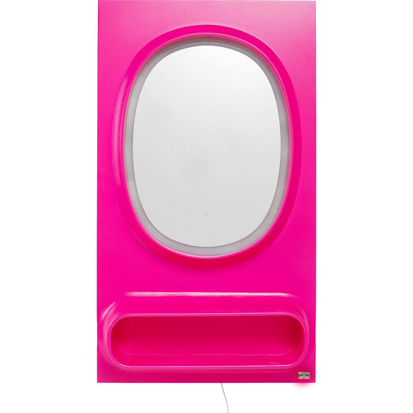 Зеркало настенное  KARE x Karim Rashid Aero LED Pink 80x141 см