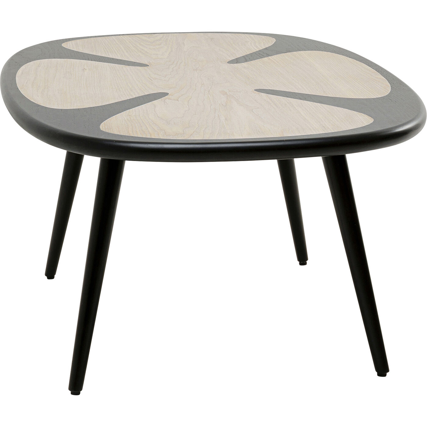Стол кофейный KARE x Karim Rashid Petal Nature Black 90x60 см