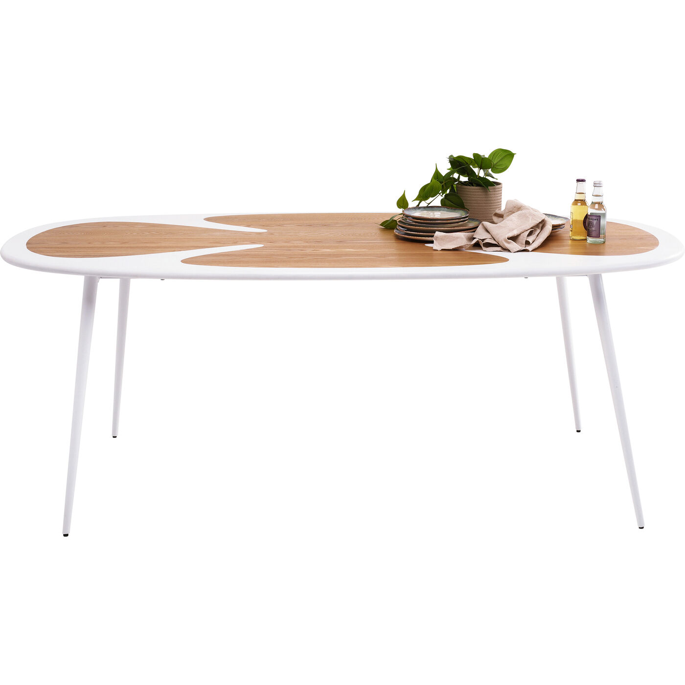 Стол KARE x Karim Rashid Petal Nature White 200x100 см