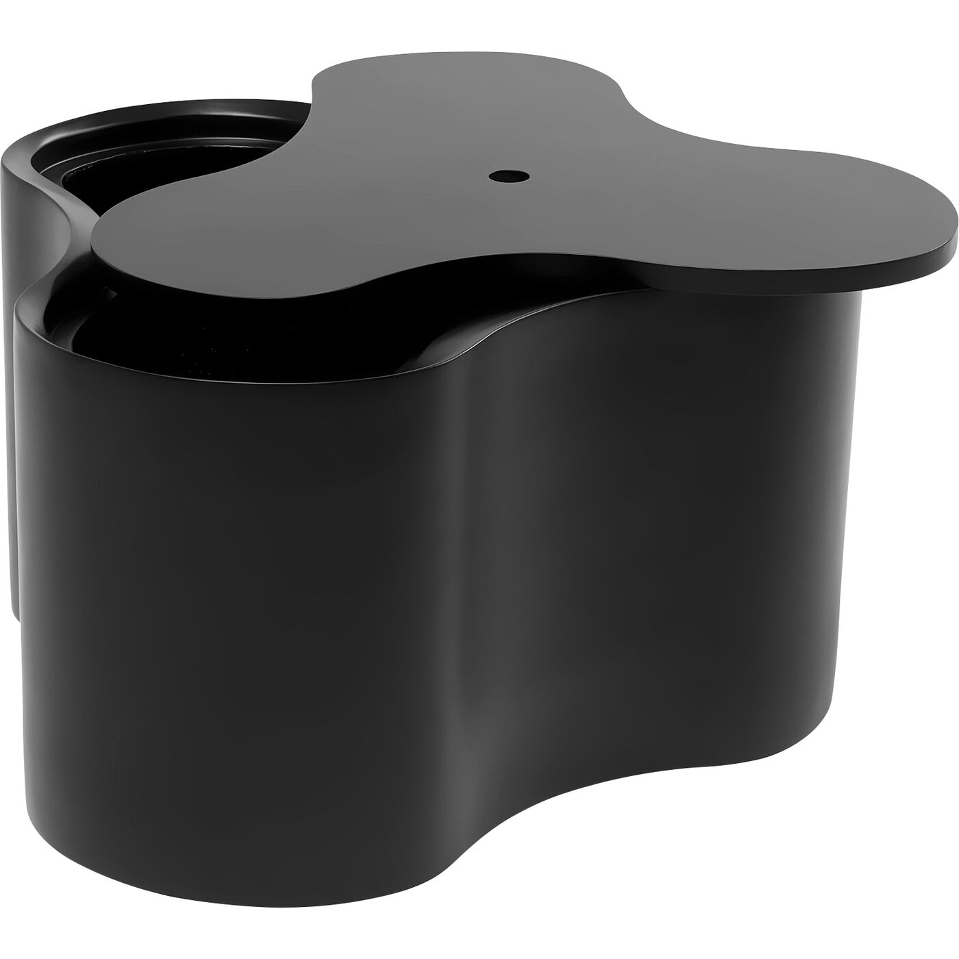 Стол приставной KARE x Karim Rashid Lotus Black 35 см