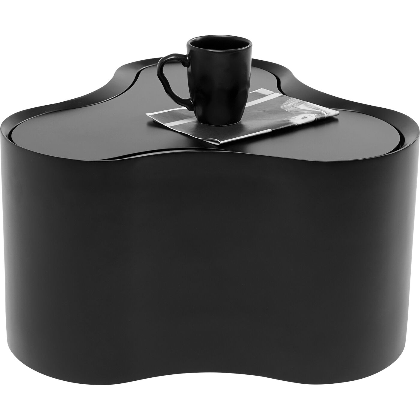 Стол приставной KARE x Karim Rashid Lotus Black 30 см