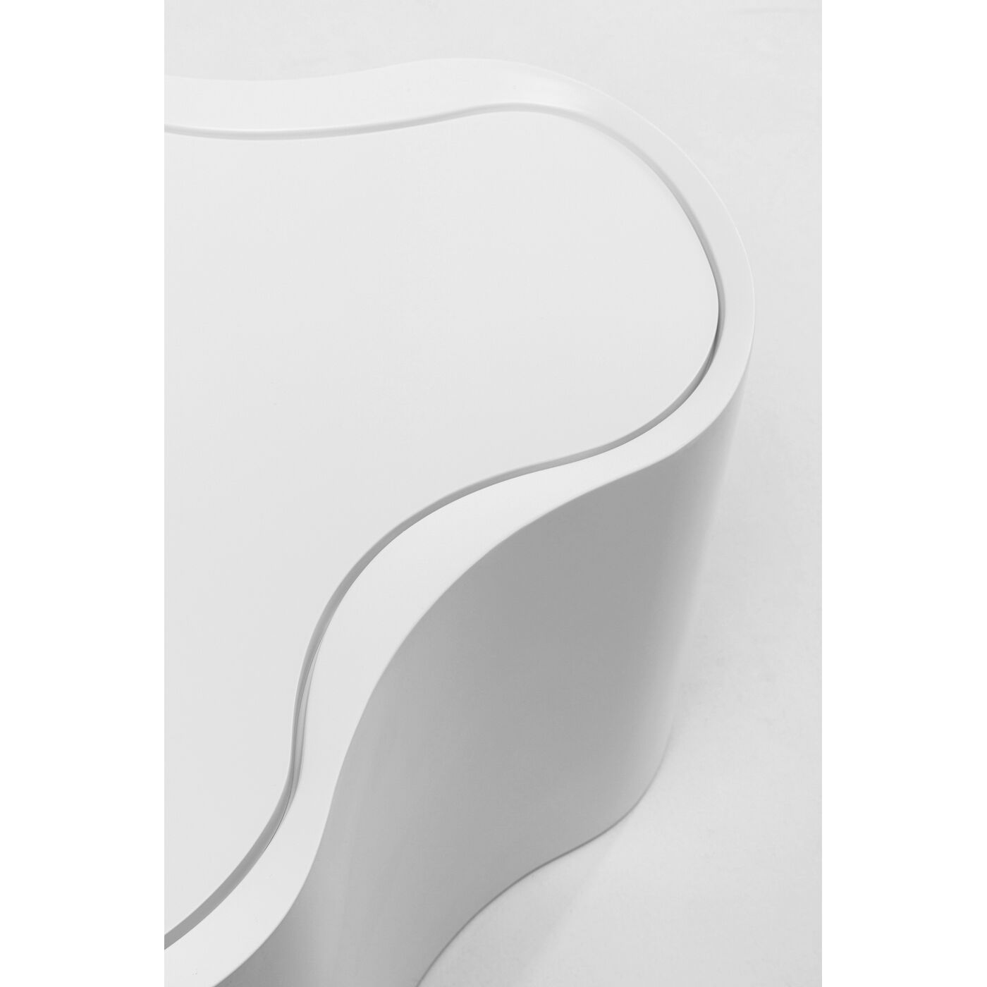Стол приставной KARE x Karim Rashid Lotus White 30 см