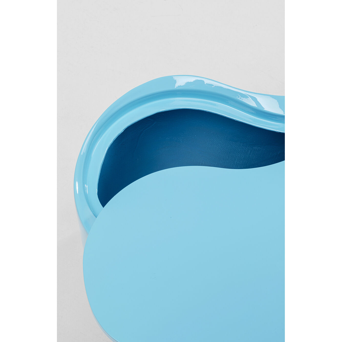 Стол приставной KARE x Karim Rashid Lotus Light Blue 30 см