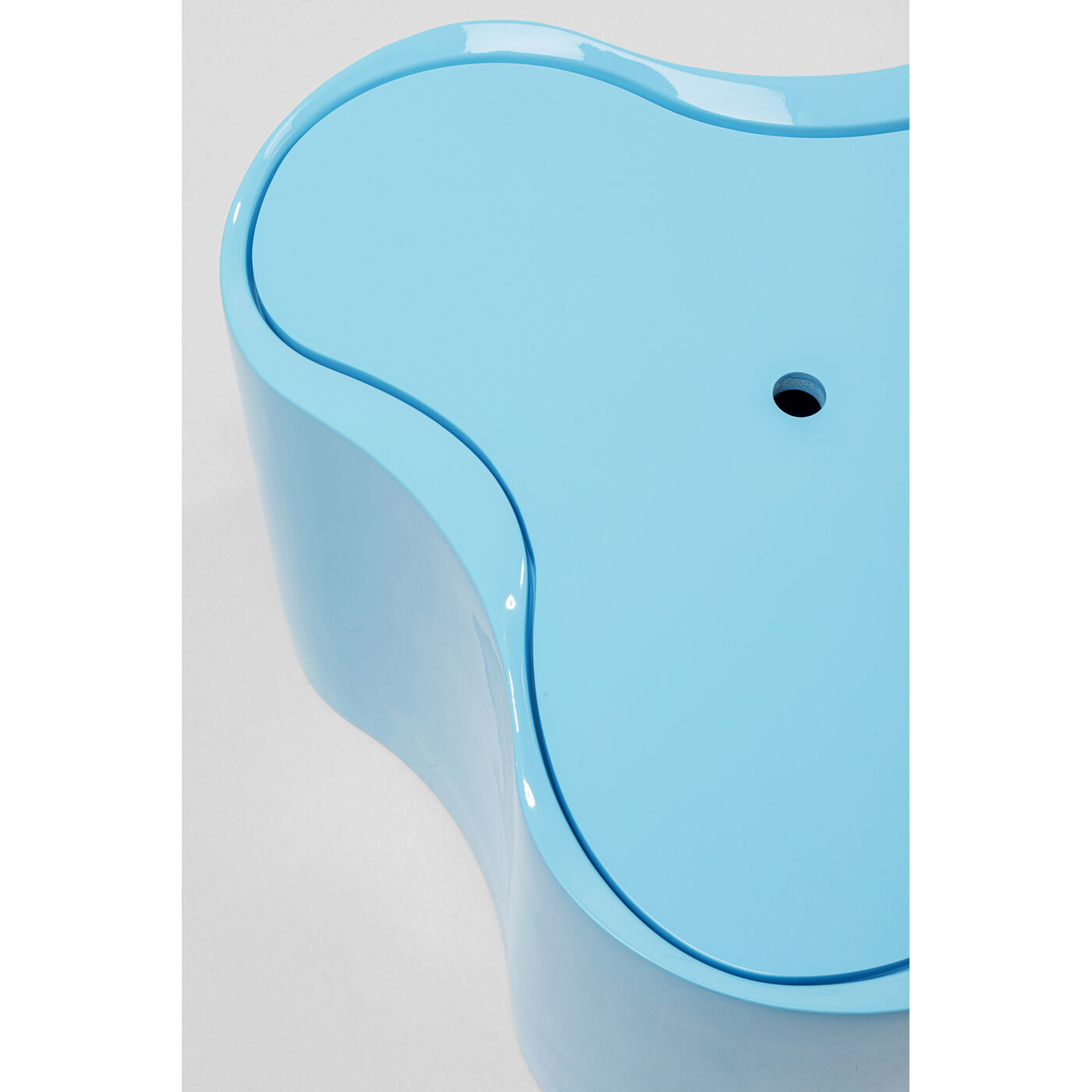 Стол приставной KARE x Karim Rashid Lotus Light Blue 30 см