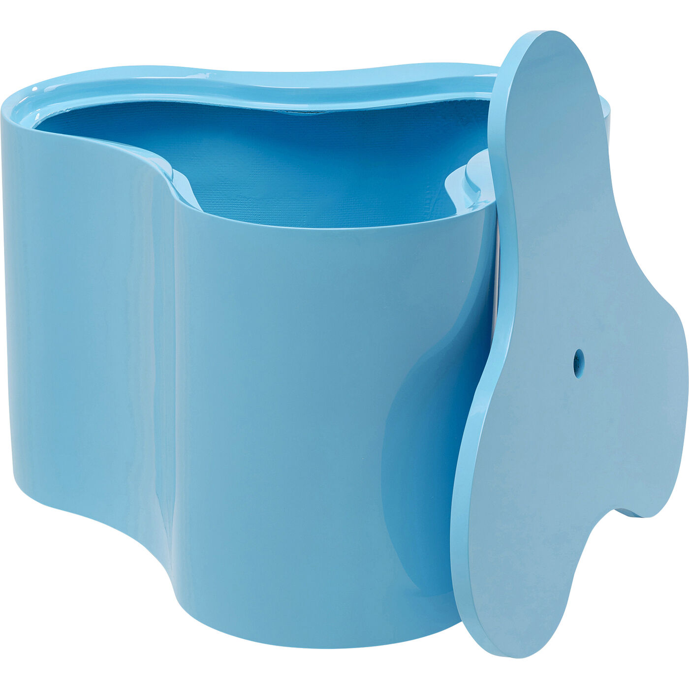 Стол приставной KARE x Karim Rashid Lotus Light Blue 35 см