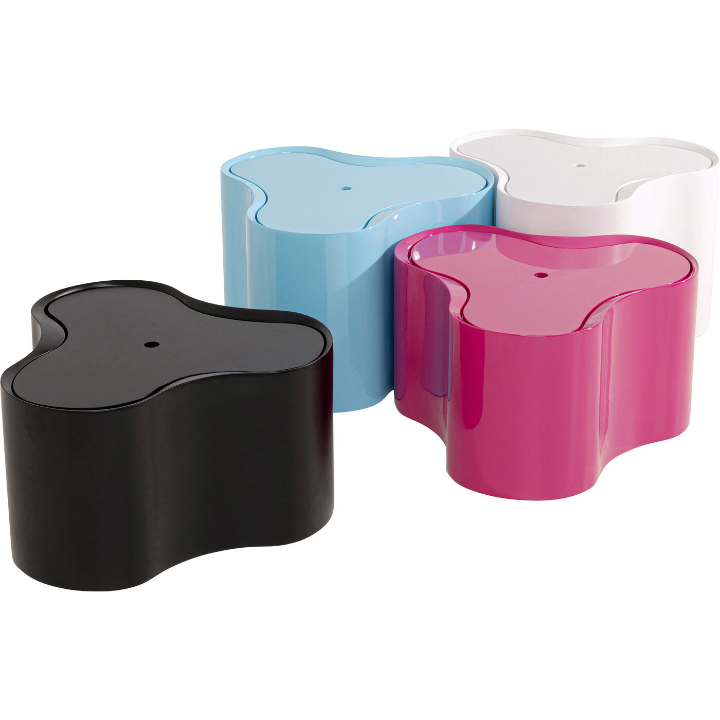 Стол приставной KARE x Karim Rashid Lotus Light Blue 35 см
