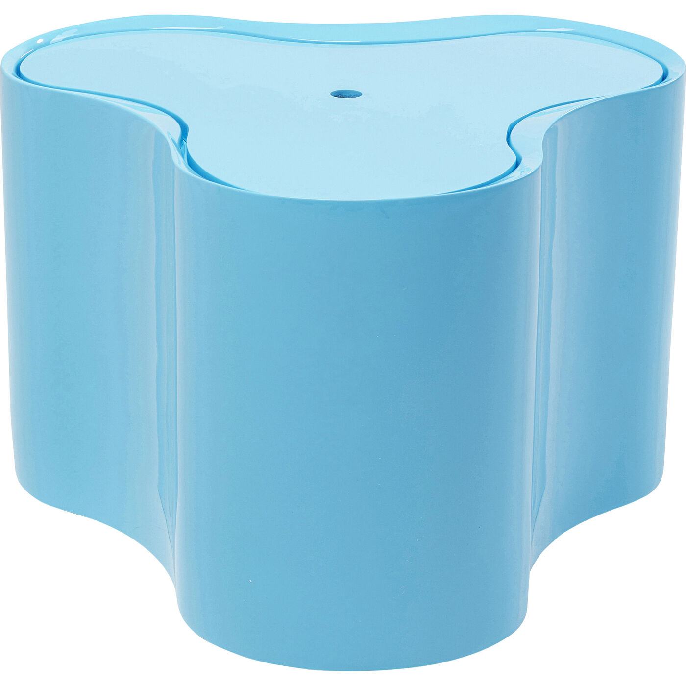 Стол приставной KARE x Karim Rashid Lotus Light Blue 35 см