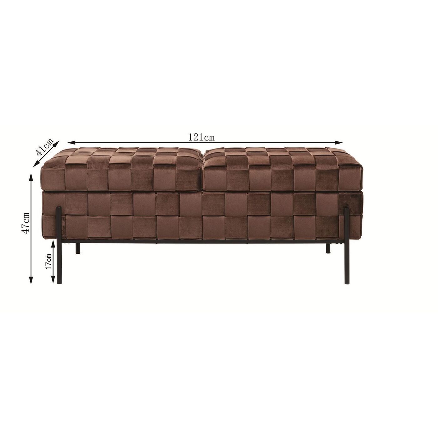 Скамья Weave Mocca 121cm