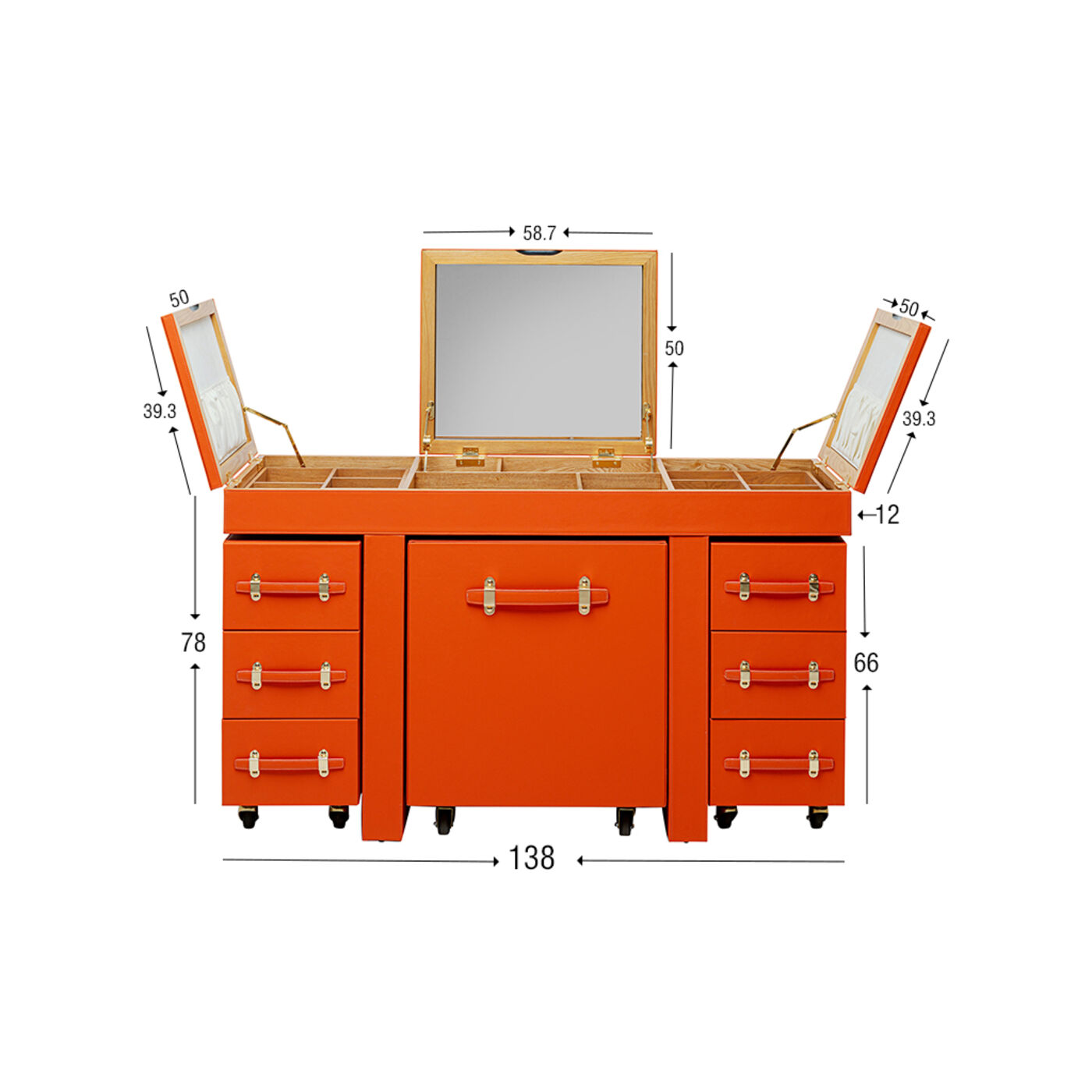Столик туалетный Monaco Orange