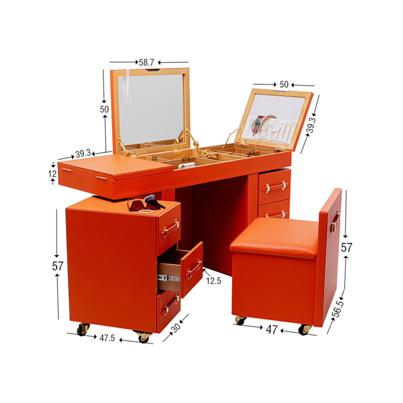 Столик туалетный Monaco Orange