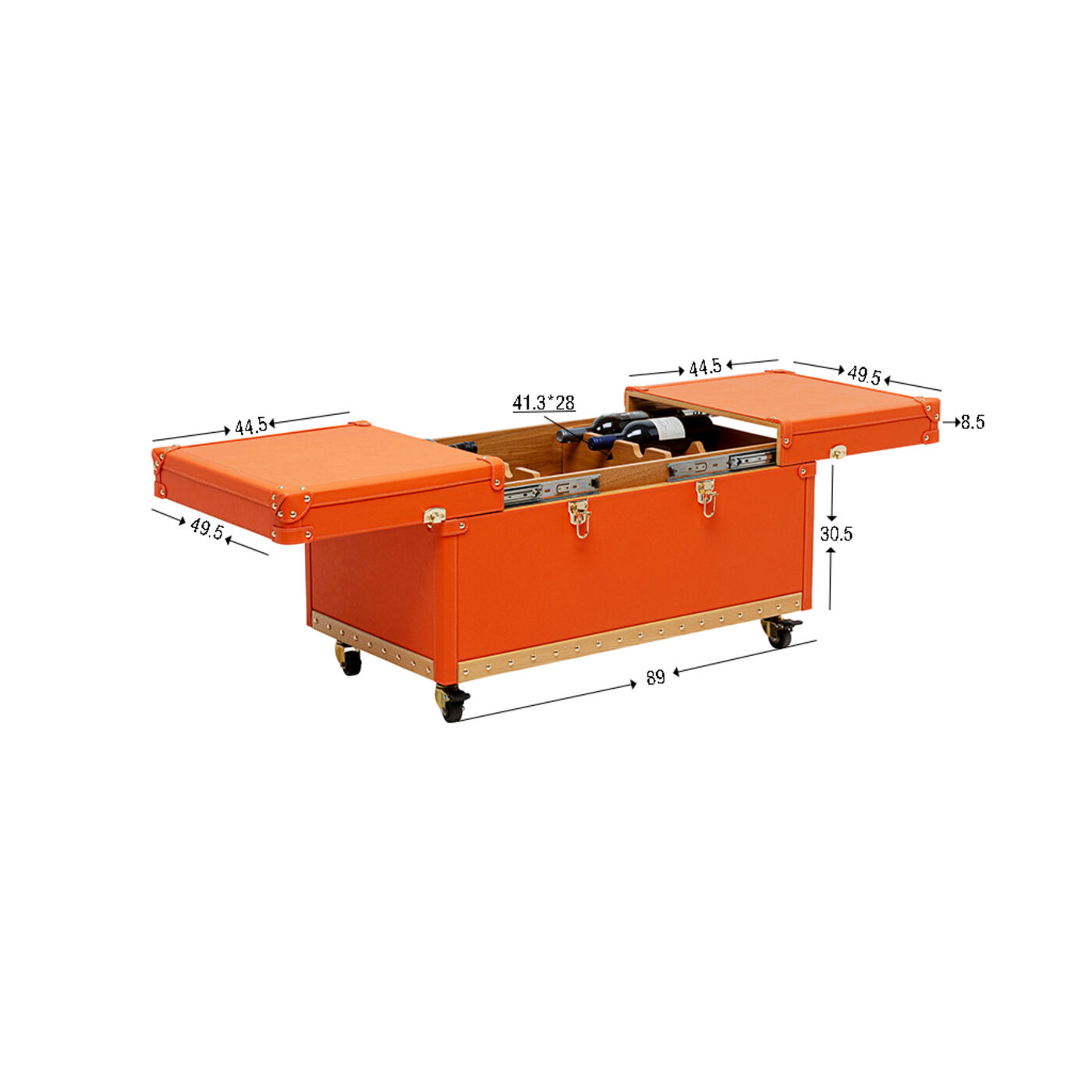 Стол кофейный Bar Monaco Orange 89x50cm