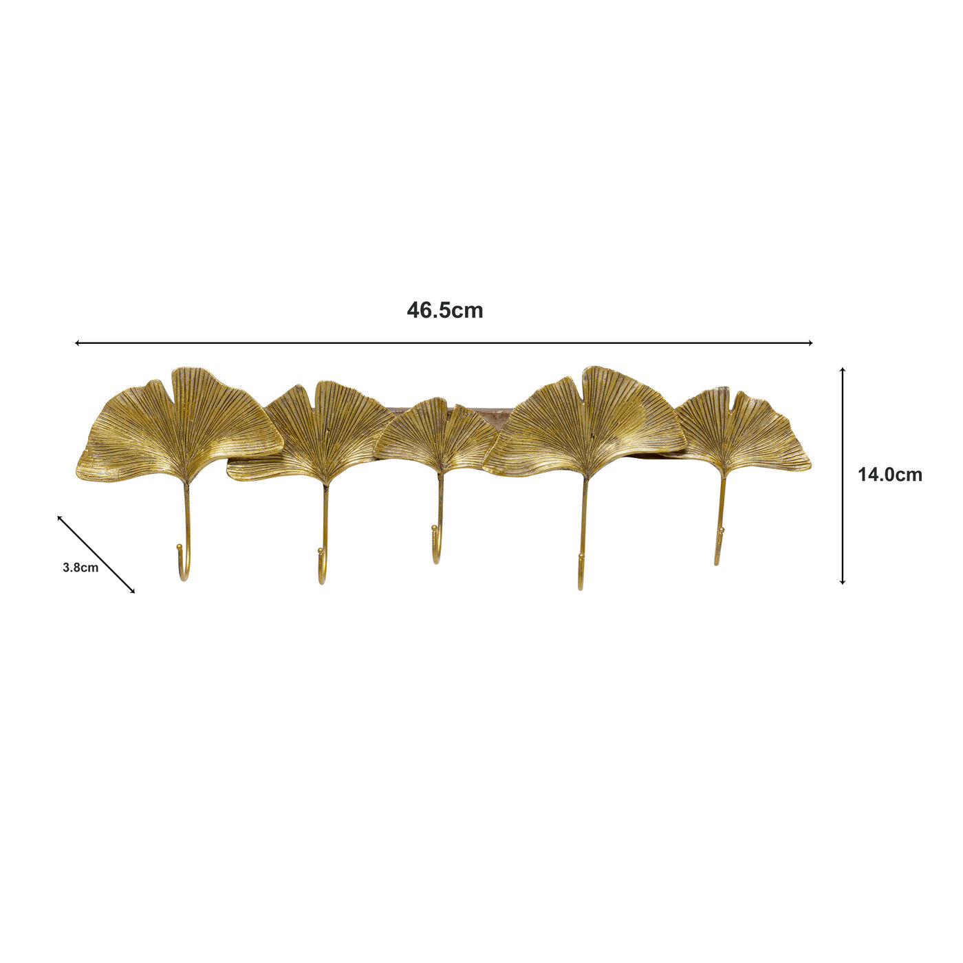 Вешалка настенная Ginkgo Leaf 47cm