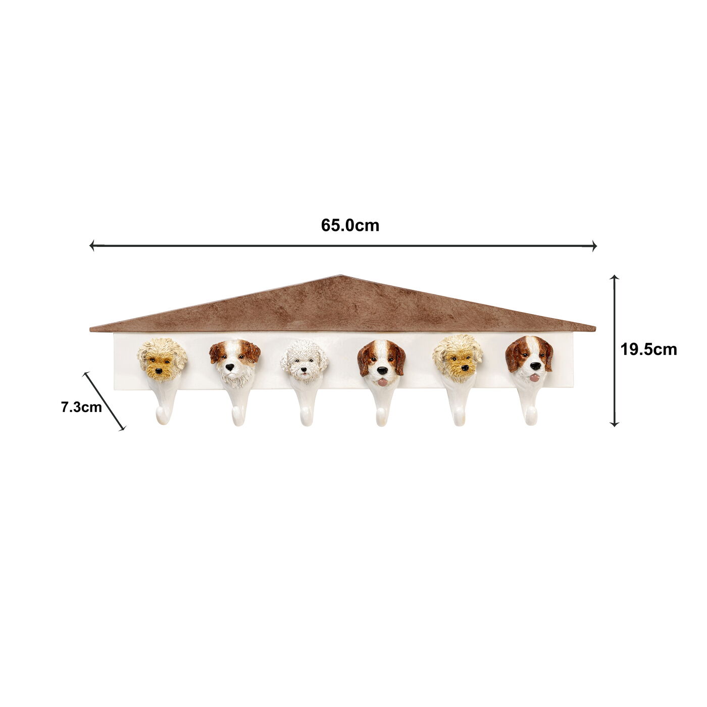 Вешалка настенная Dogs Out 65cm
