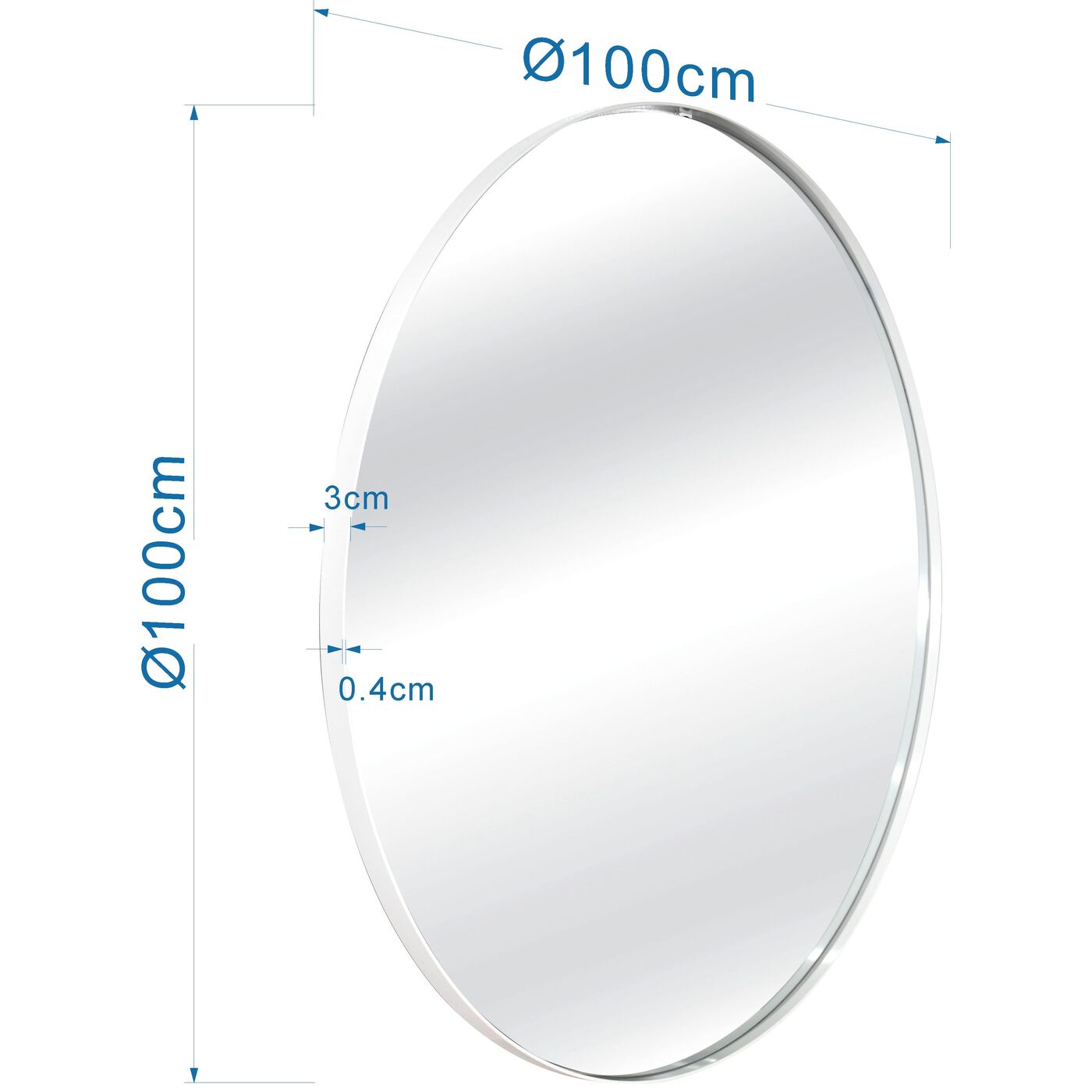 Зеркало Starlet Greige Ø100cm
