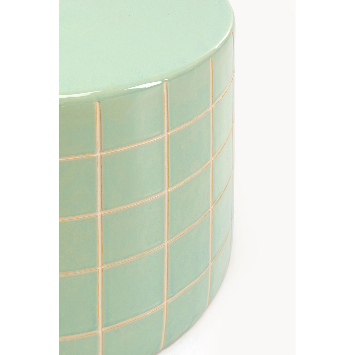Стол приставной Bliss Tile Grün Ø42cm