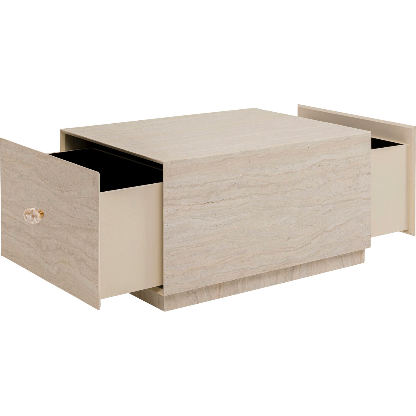 Стол кофейный Travertino Trunk 80x60cm