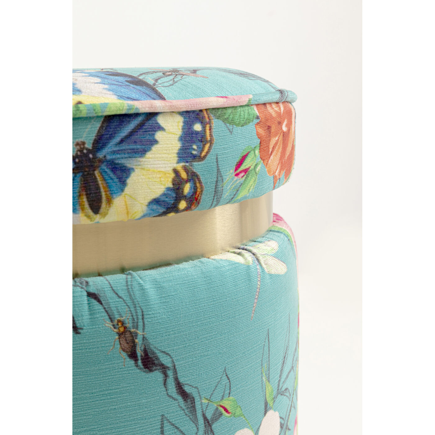 Пуф Flower Fever Blue Ø39cm