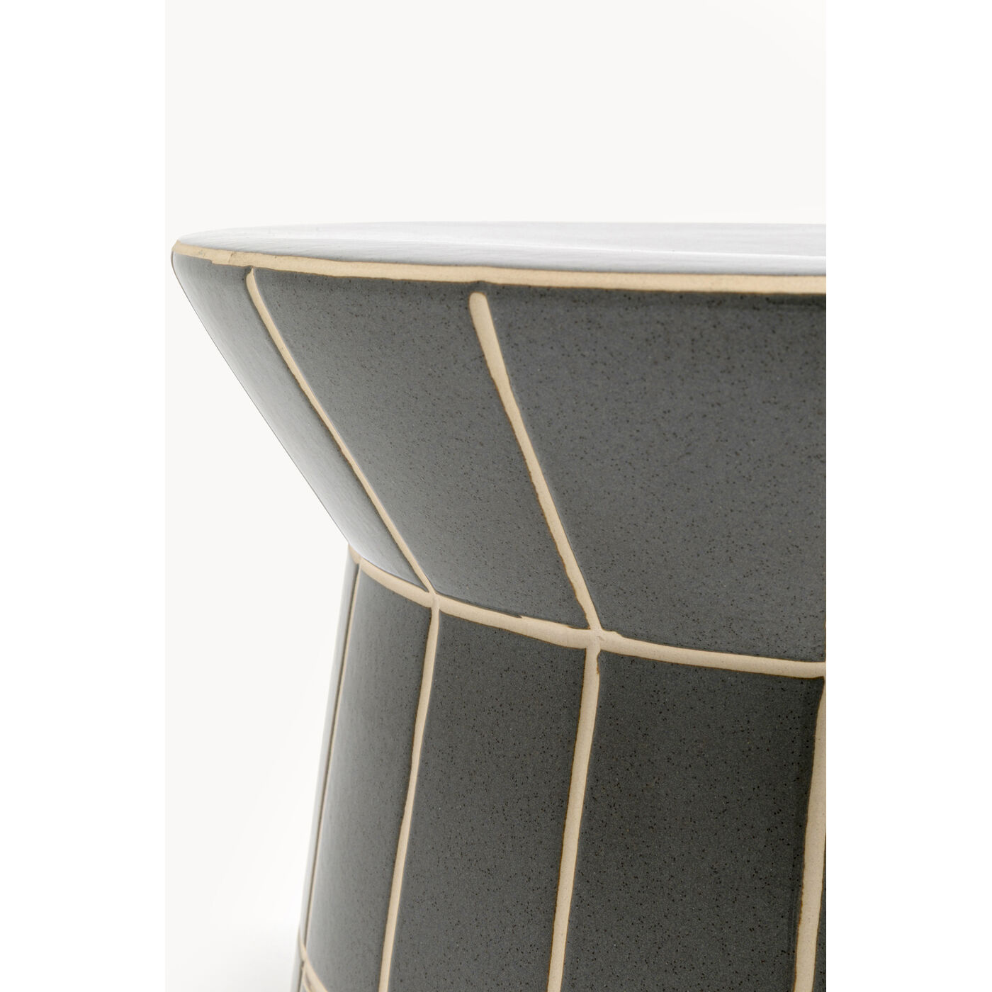 Стол приставной Bliss Tile Rim Blue Ø38cm