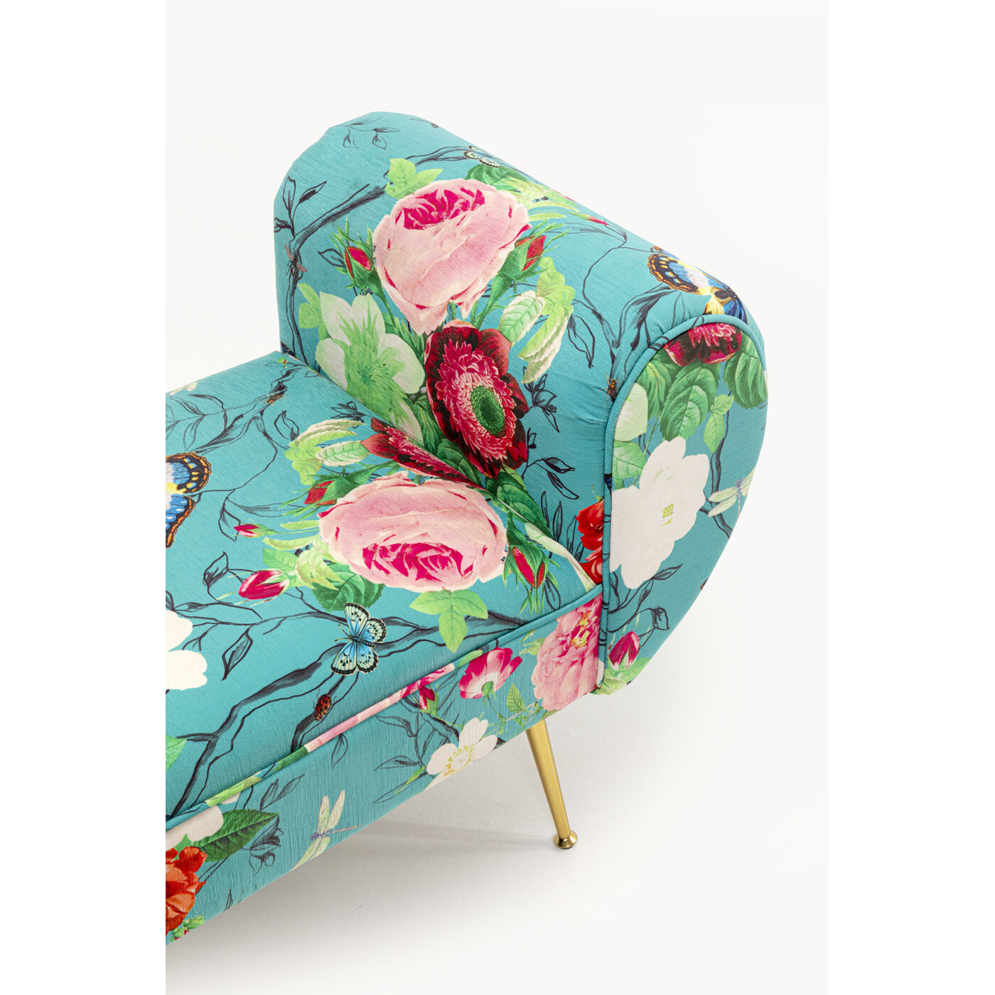 Скамья Trono Flower Fever Blue 140cm