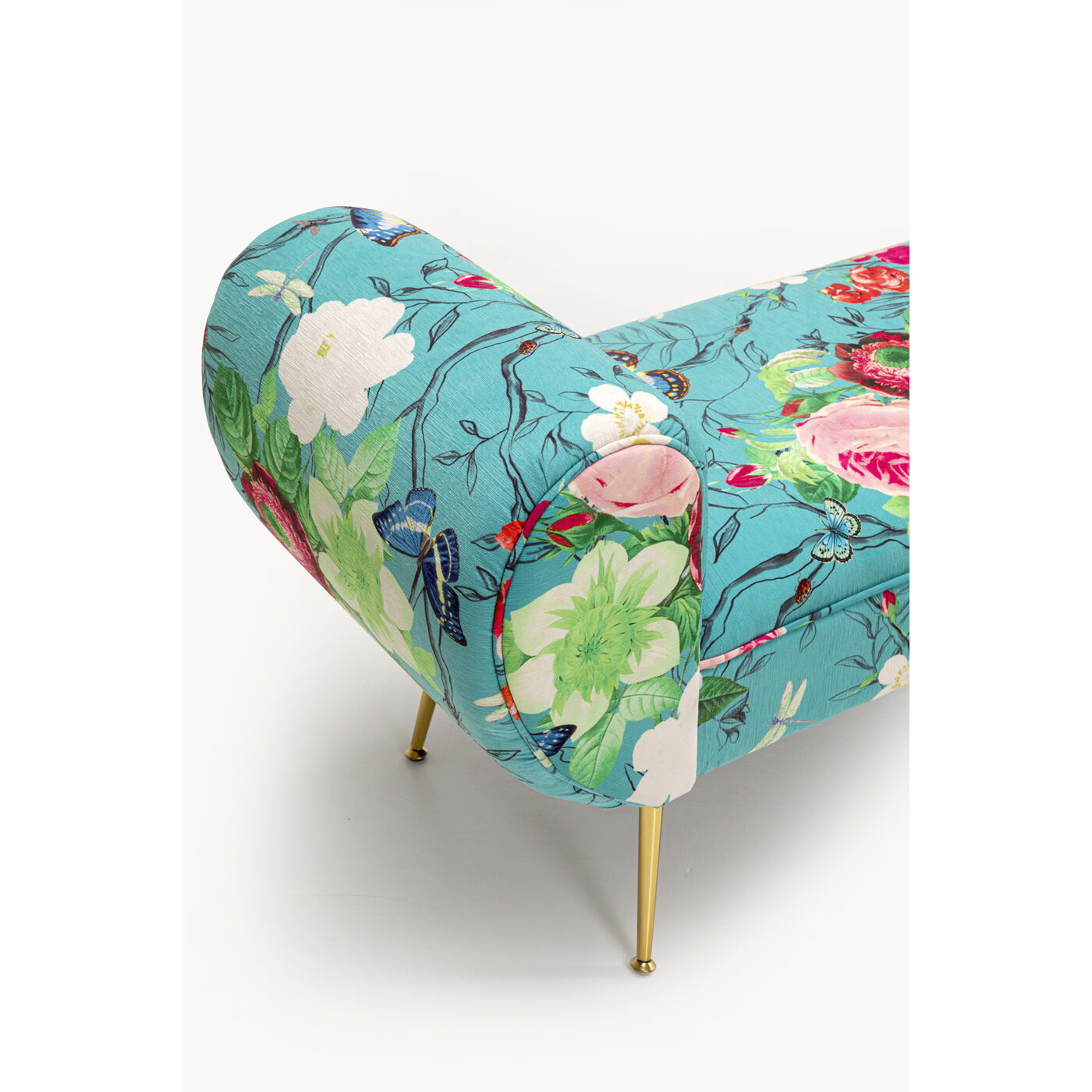 Скамья Trono Flower Fever Blue 140cm