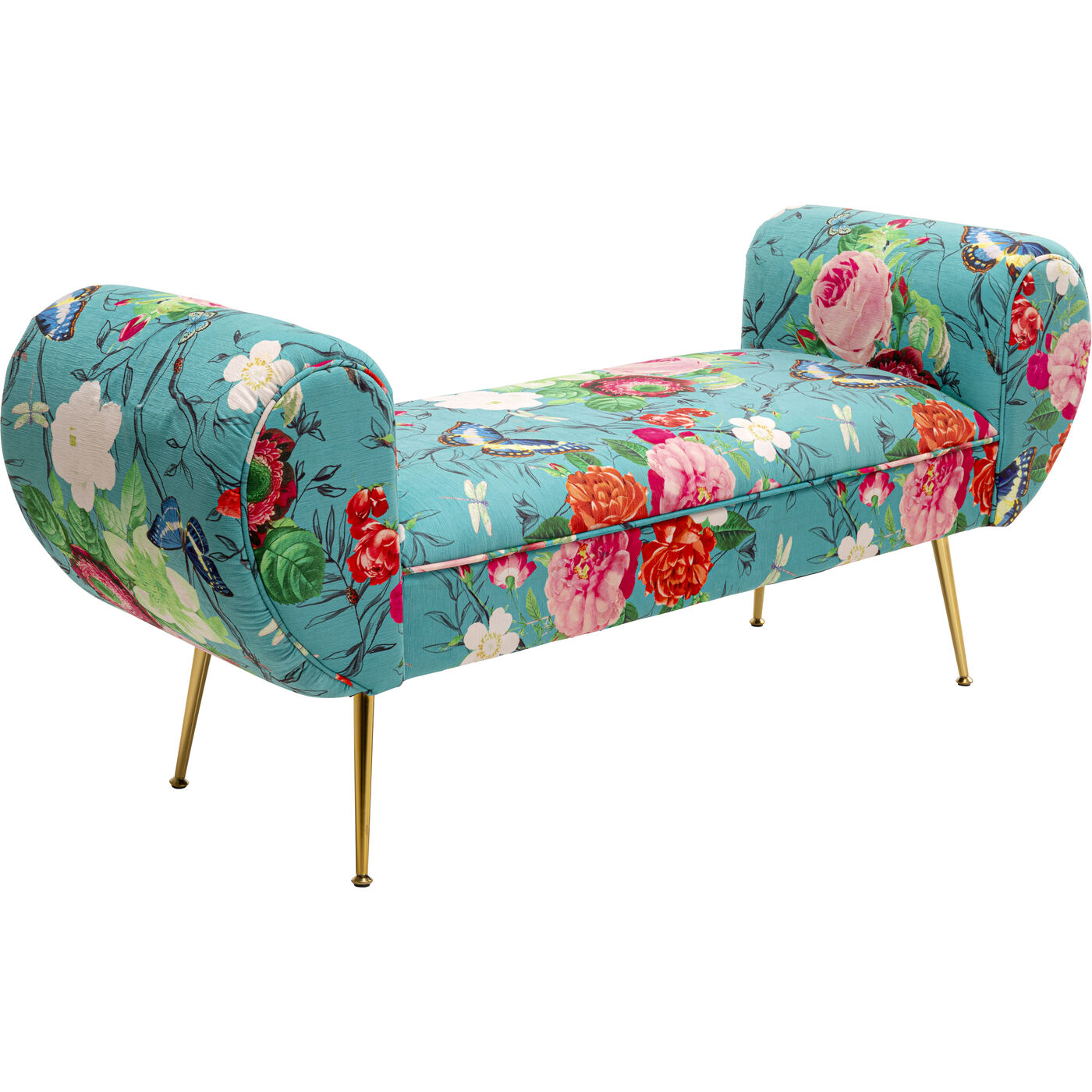 Скамья Trono Flower Fever Blue 140cm