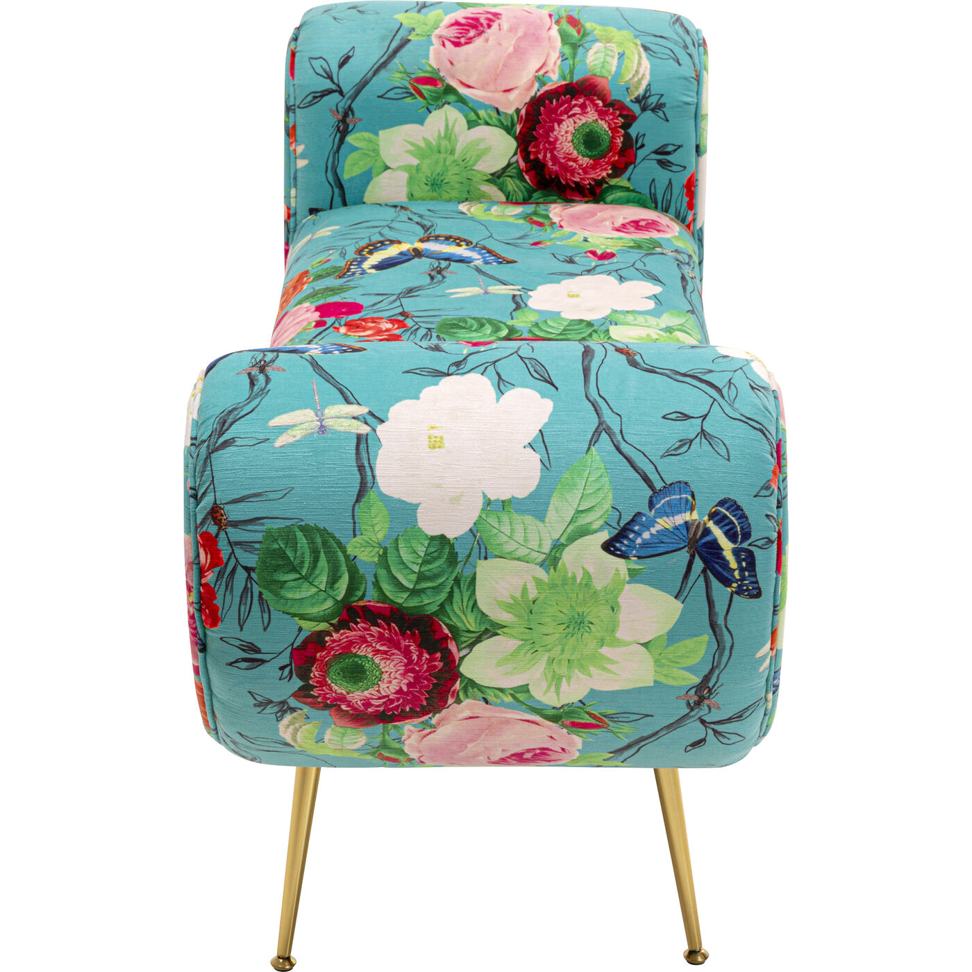 Скамья Trono Flower Fever Blue 140cm