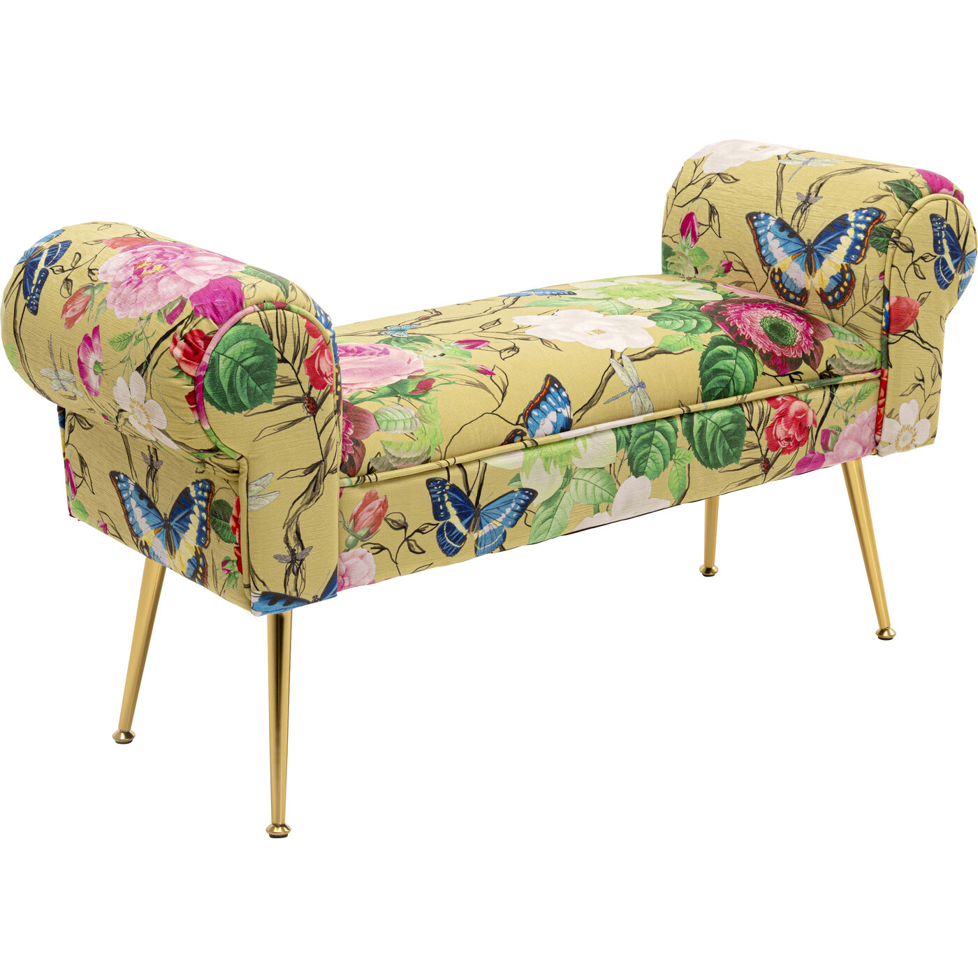 Скамья Wing Flower Fever Yellow 100cm