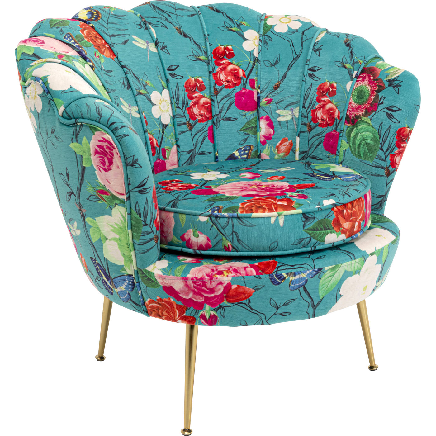 Кресло Water Lily Gold Flower Fever Blue