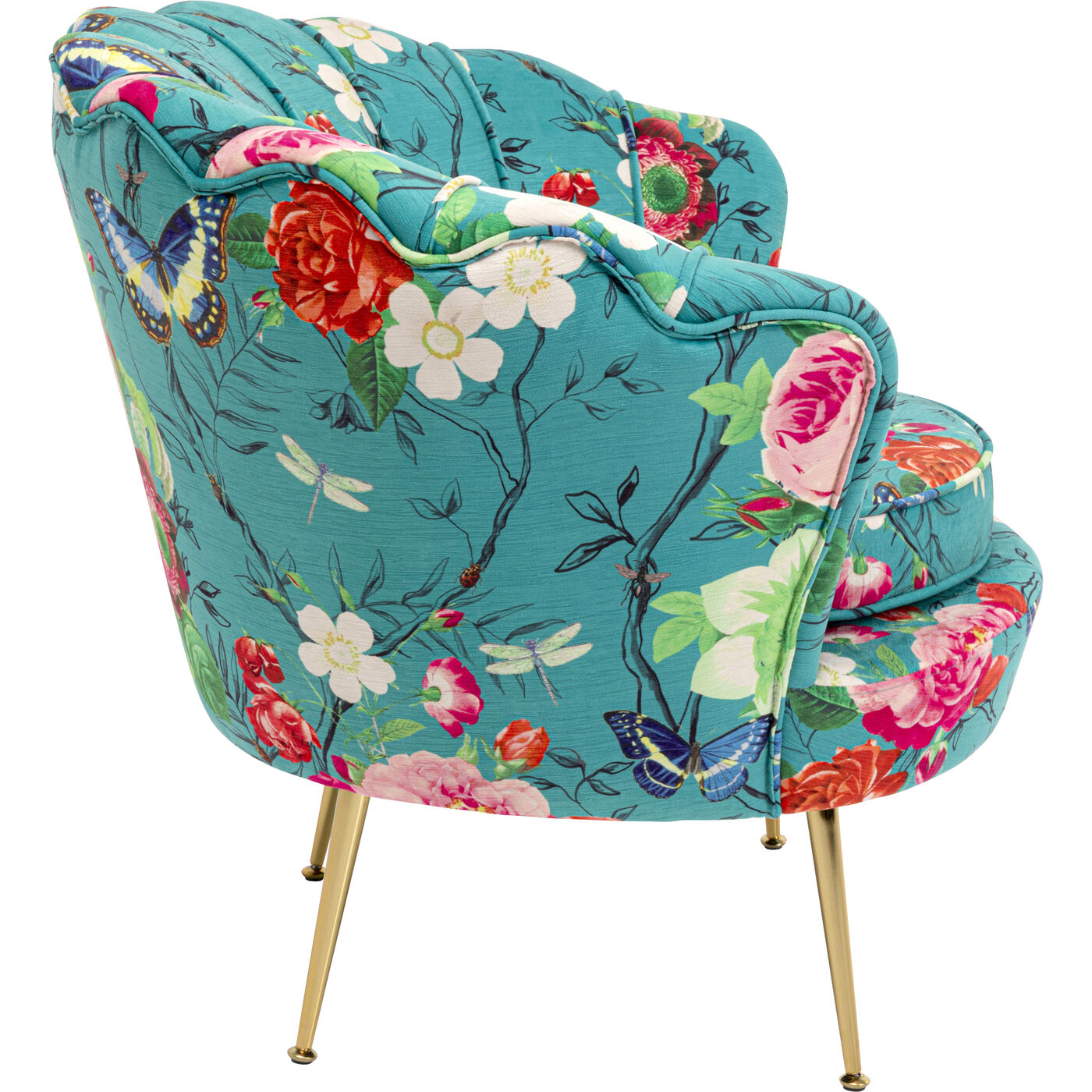 Кресло Water Lily Gold Flower Fever Blue