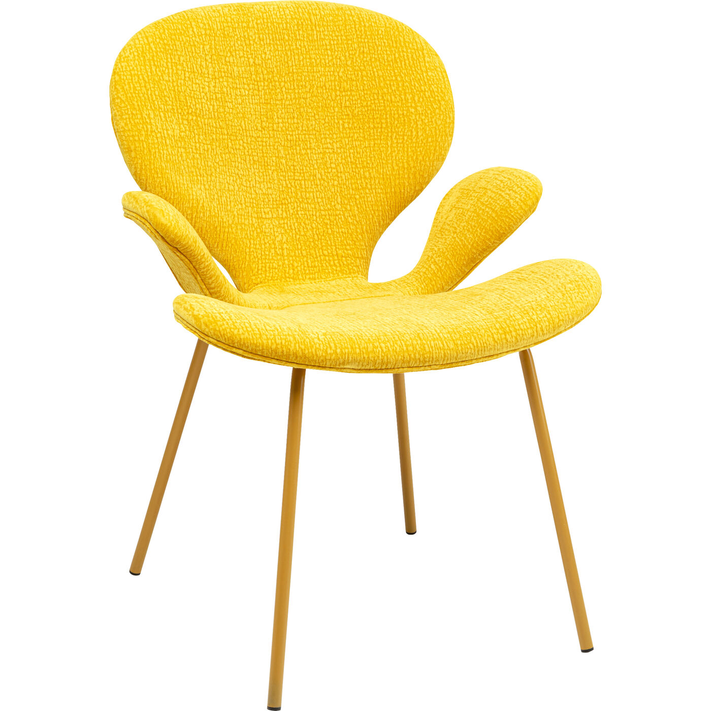 Стул с подлокотниками Soft Petal Yellow Mono