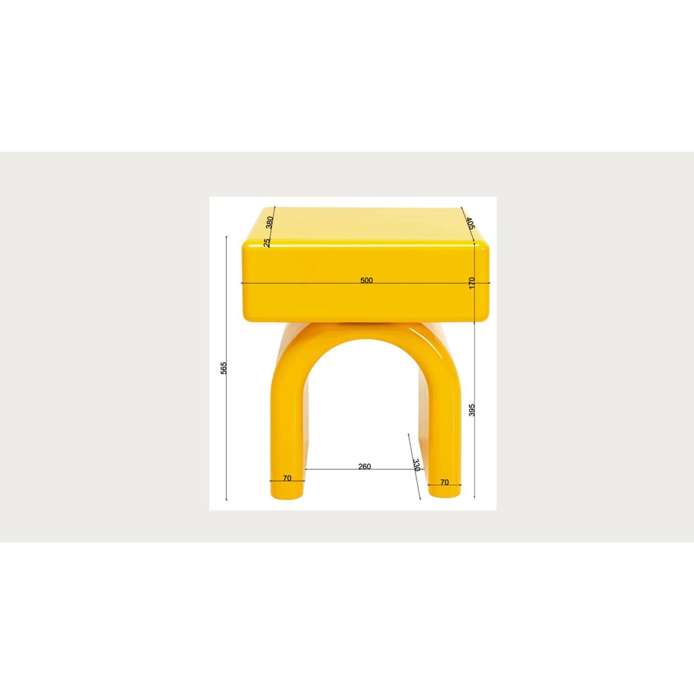 Комод Small Eliano Yellow 57x50cm
