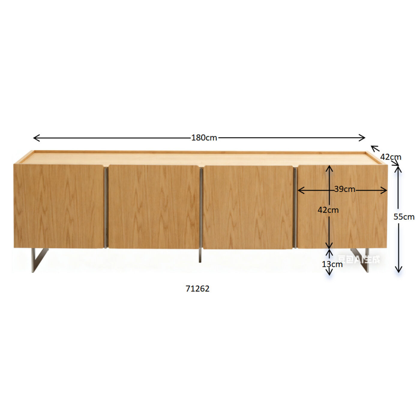 Комод Giulio 180x55cm
