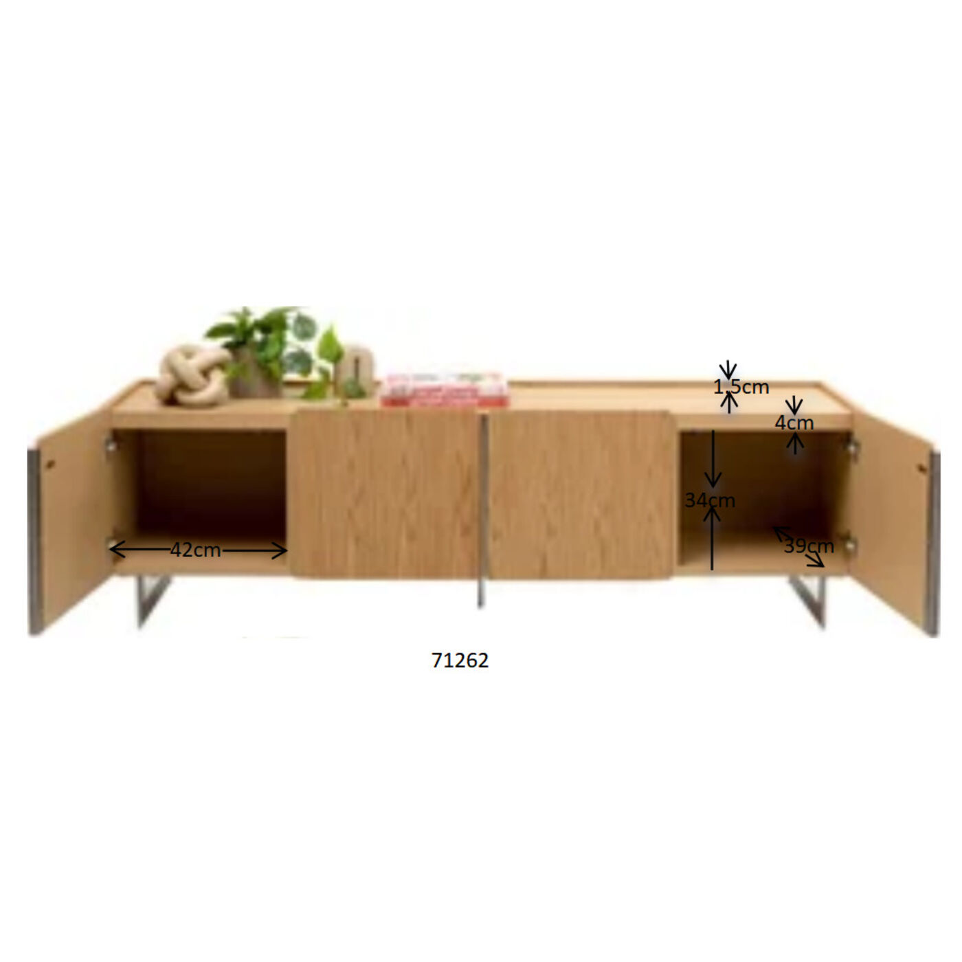 Комод Giulio 180x55cm