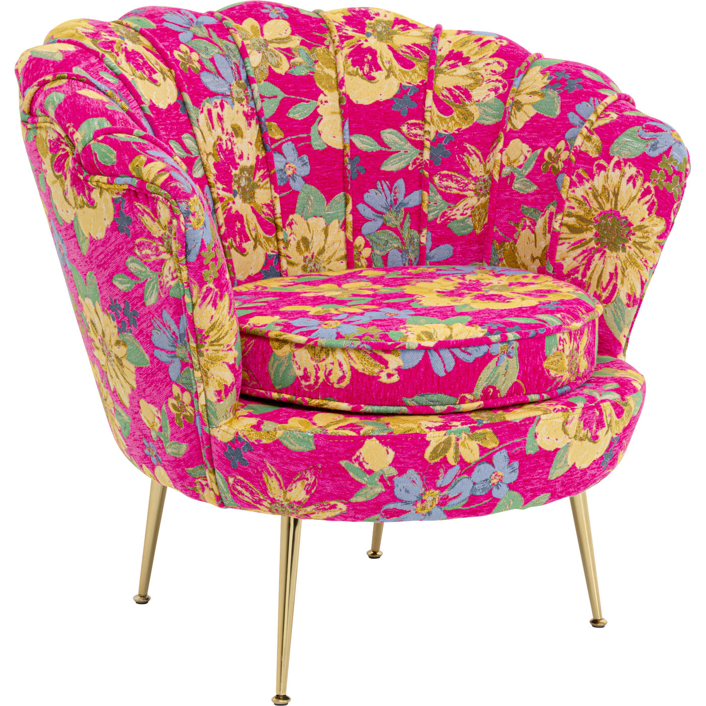 Кресло Water Lily Gold Flower Fever Pink