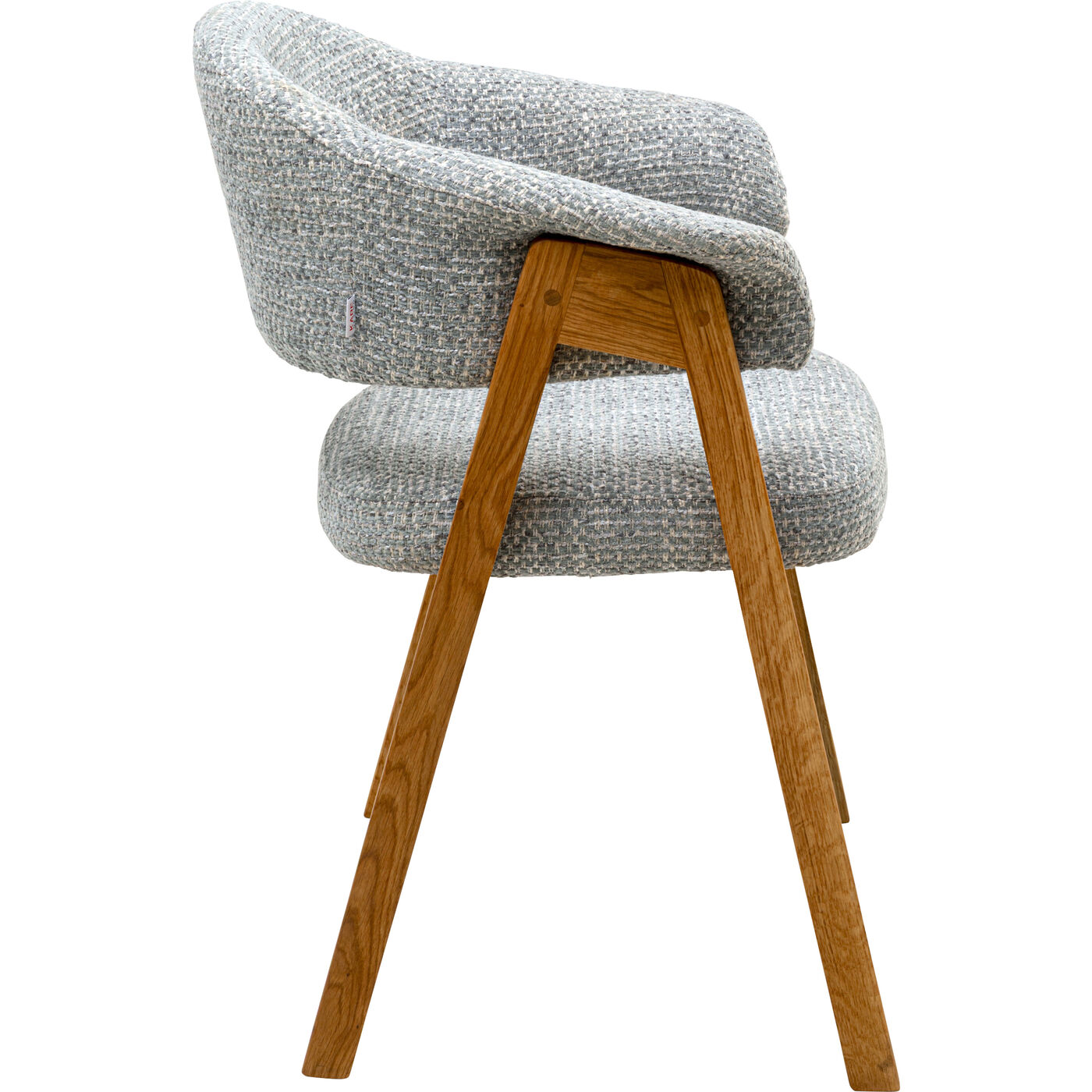 Стул с подлокотниками Jonte Boucle Blue