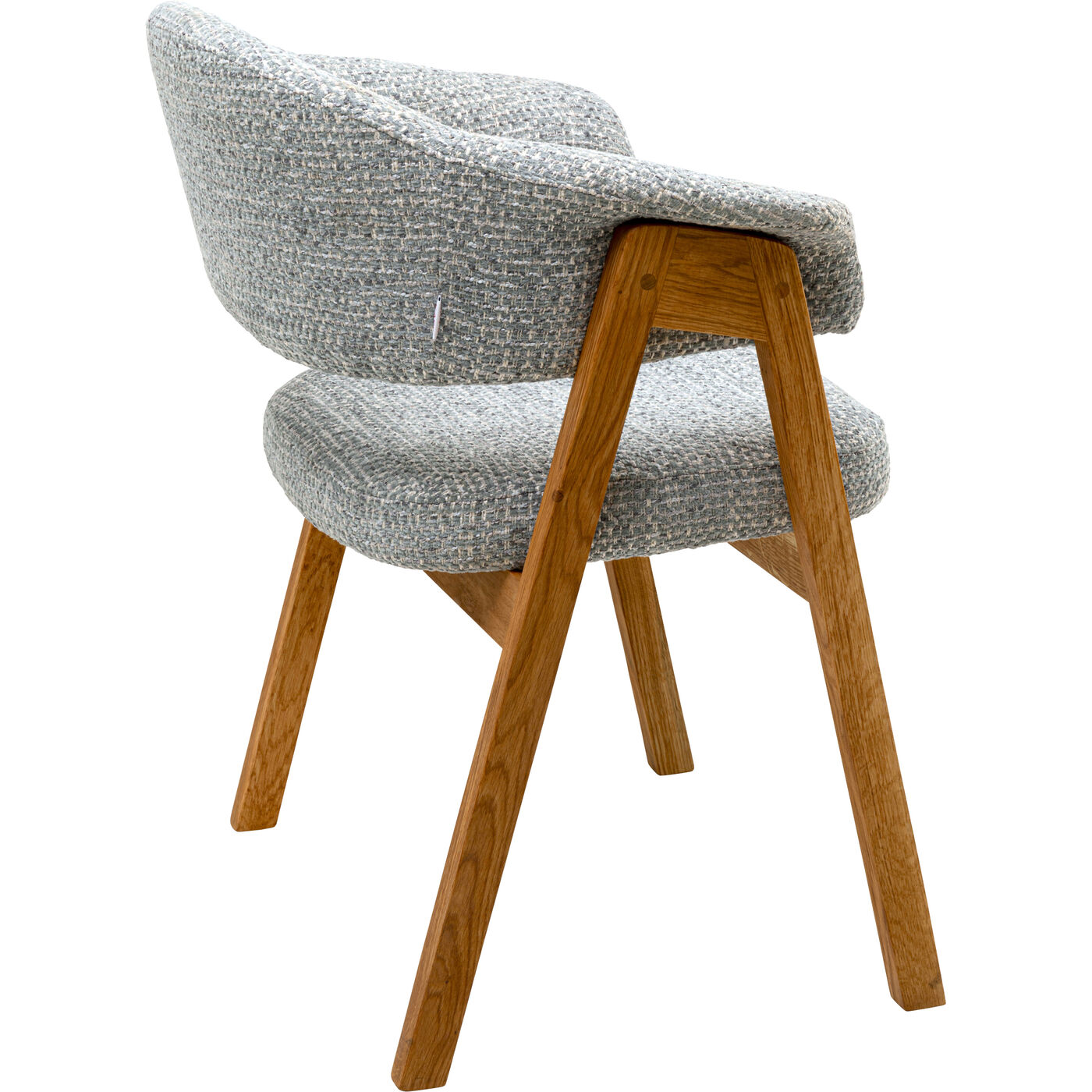 Стул с подлокотниками Jonte Boucle Blue