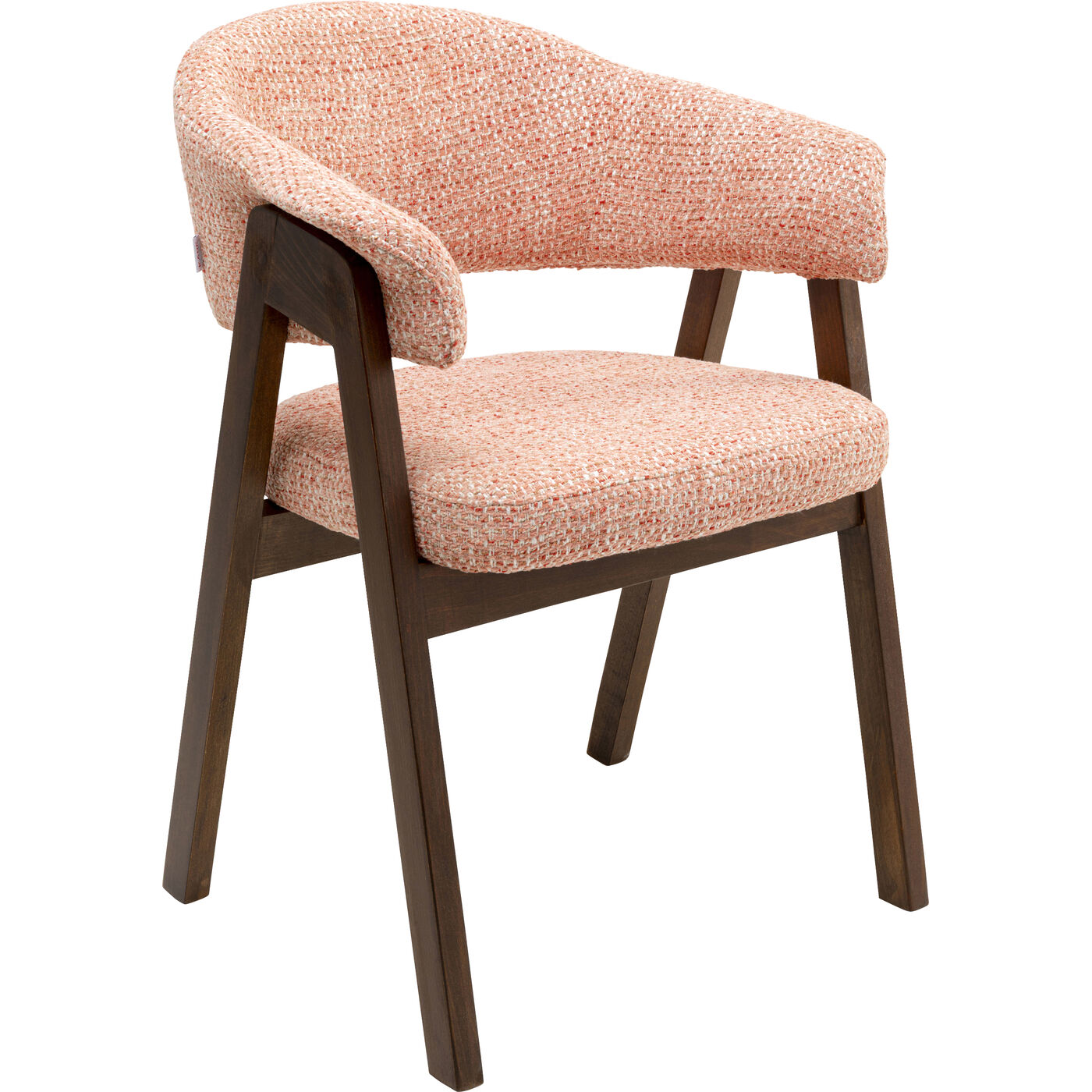 Стул с подлокотниками Jonte Boucle Coral