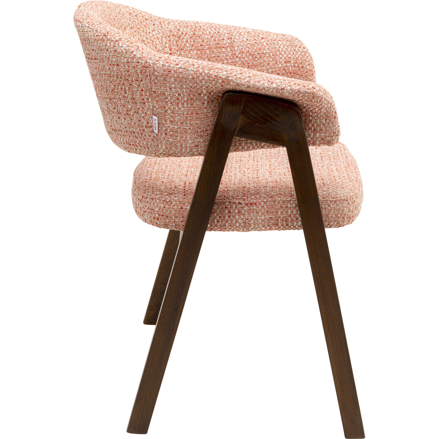 Стул с подлокотниками Jonte Boucle Coral