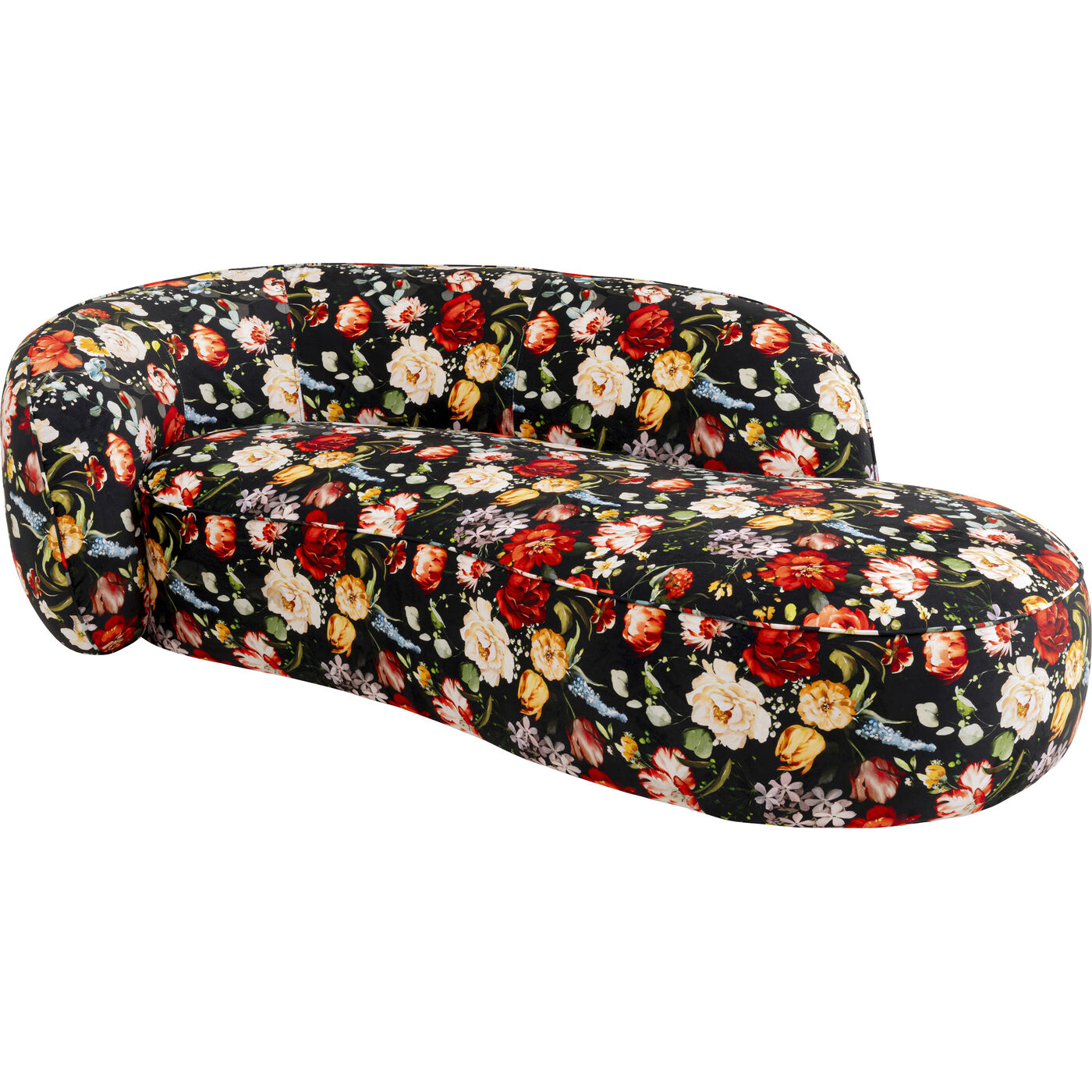 Диван Wonder Flowers Schwarz 250cm