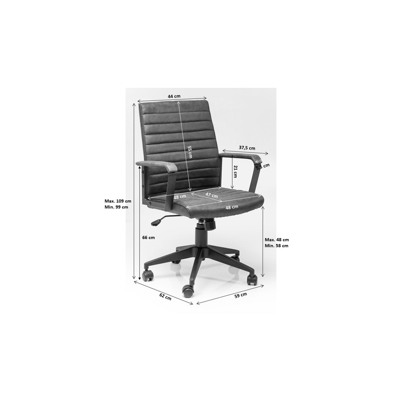 Стул офисный Labora Brown