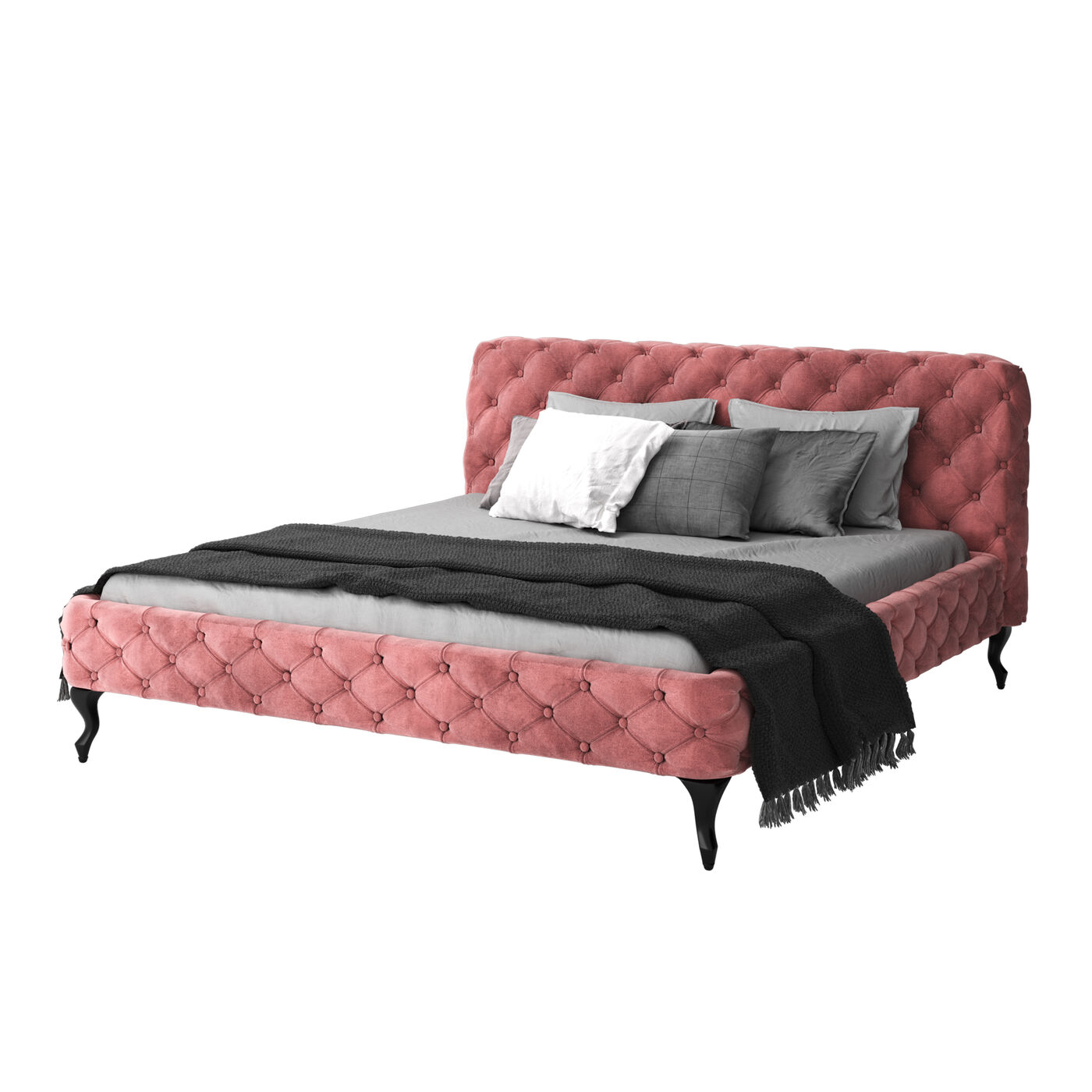 Каркас кровати Desire Velvet Rose 160x200 см