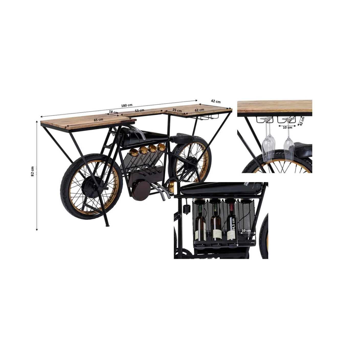 Консоль Motorbike Black