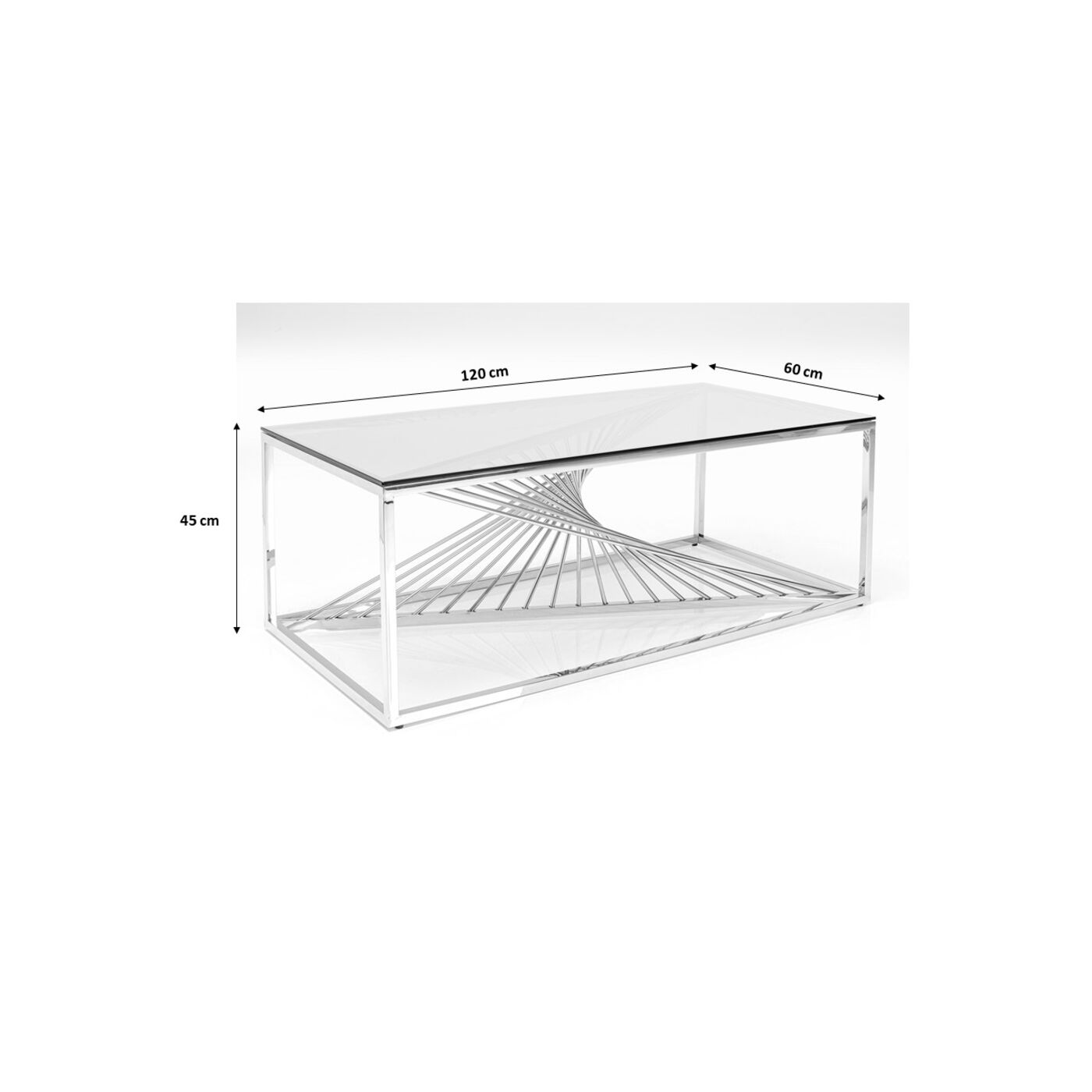 Стол кофейный Laser Gold 120x60 см