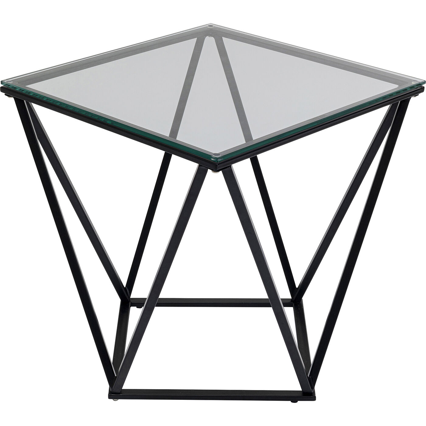 Стол приставной Cristallo Black 50x50 см